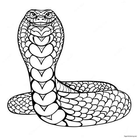 King Cobra Coloring Page (10281-8537)