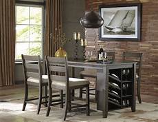 Bar Height Dining Room Sets by Rokane Light Brown Rectangular Counter Height Dining Room Bar Height Dining Room Sets