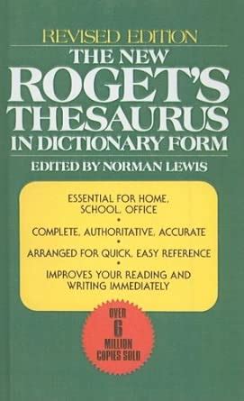 New Roget's Thesaurus in Dictionary Form : Amazon.in: Books