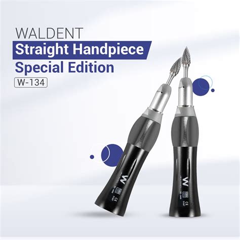 Waldent Straight Handpiece Special Edition - Black (W-134) – Waldent.com