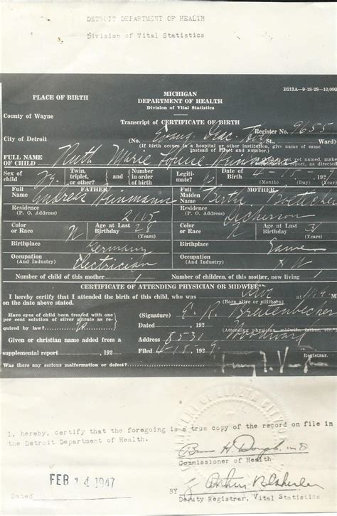 Ruth Weinmann as a Baby in Detroit, 1929-1930