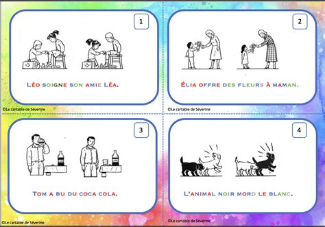 Atelier autonome GS lecture associer phrases et images - Le cartable de ...