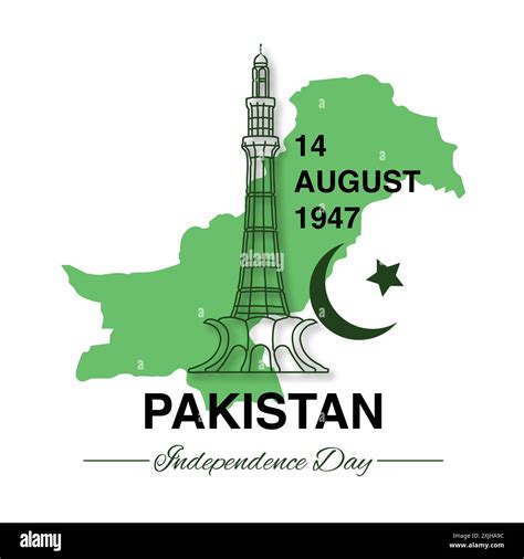 14th August Happy Independence Day Pakistan greeting design. Happy Independence day pakistan ...