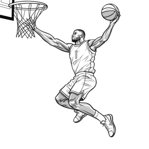 Basketball Line Drawing 的图像结果