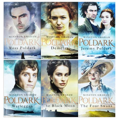 Winston Graham Poldark Series 6 Books Collection Set Books 1 to 6 ...
