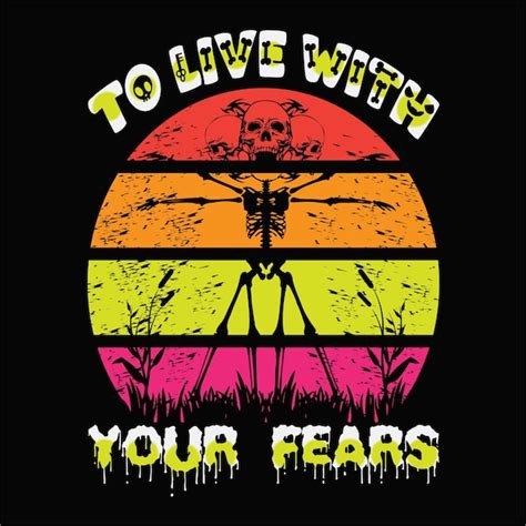 To live with your fears | Premium Vector