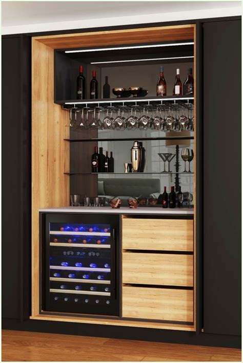 Modern Home Bar Ideas - Home Bar Unit | Stylish Bar Cabinets for Home
