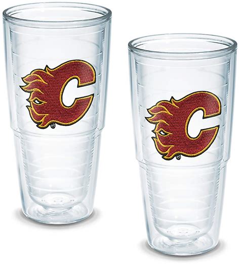 Buy Tervis 1044762 "NHL Calgary Flames" Tumbler, Emblem, 24 oz, Clear ...