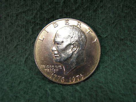 1776 1976 US Eisenhower Bicentennial Silver Dollar Coin Gorgeous TONED ...