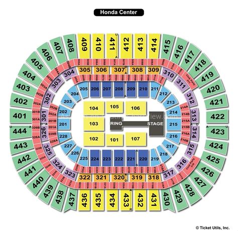 Honda Center, Anaheim CA - Seating Chart View