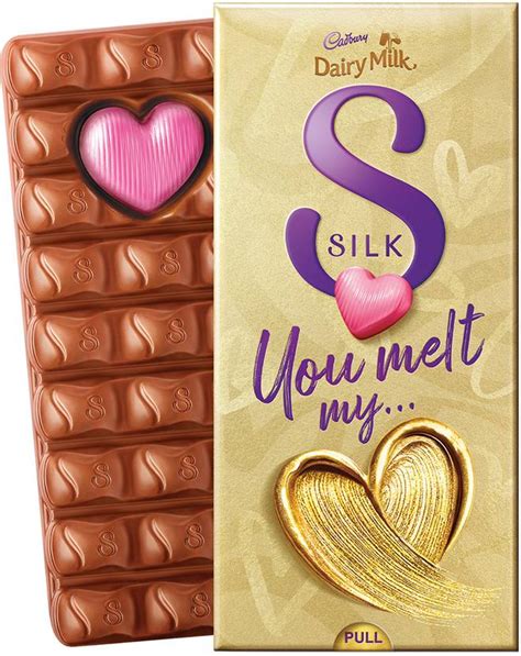 Cadbury Dairy Milk Silk Heart Blush Valentine's Gift Pack Chocolate ...