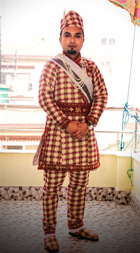 Nepali Groom Wedding Dress Nepali Bride And Groom Wearing Traditional