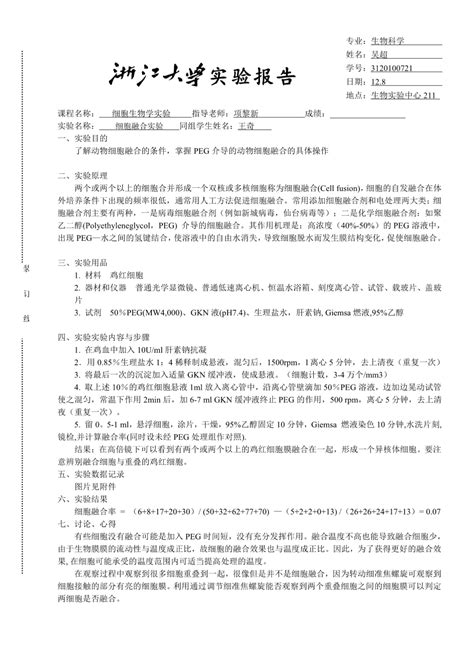 浙江大学实验报告模板_文档下载