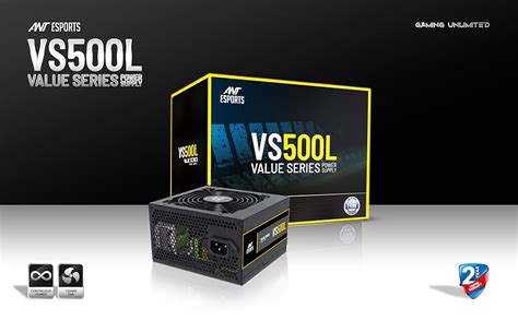 Amazon.in: Buy Ant Esports VS500L NonModular High Efficiency Gaming ...