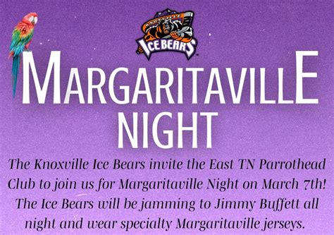 Ice Bears Margaritaville Night, Knoxville Ice Bears, 7 March 2025 ...