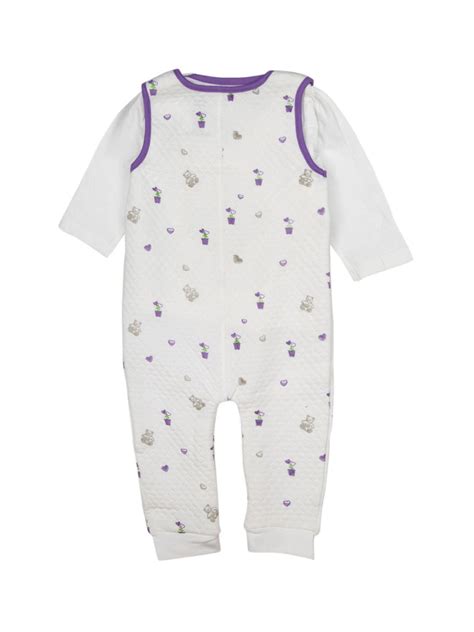 MeeMee Girls White Solid Top with Trousers – Me n Moms