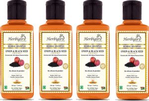 Herbigiri Herbal Red Onion & Black Seed Hair Growth Shampoo ( Pack of 4 ...