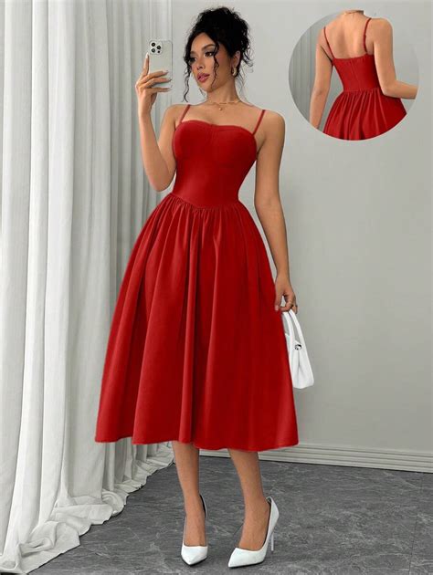 SHEIN Raffinéa Vestido elegante versátil para festa de encontro ...