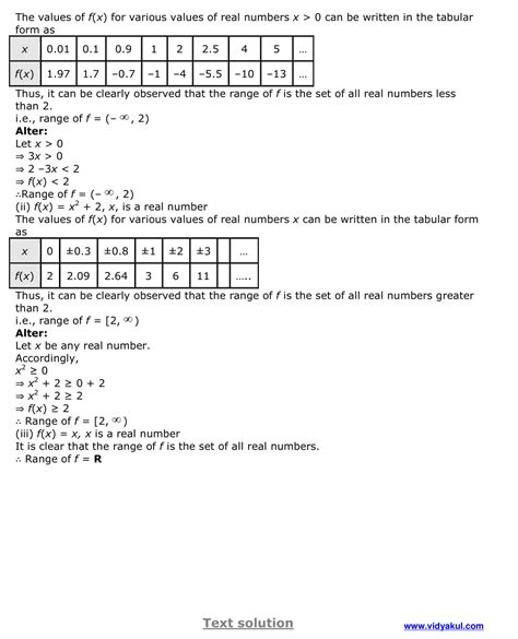 Image result for Class 11 Math Function Exercise Solution
