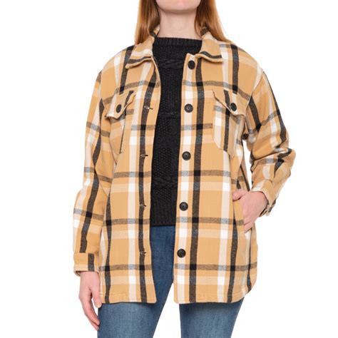 Lucky Brand Plaid Oversized Shirt Jacket (For Women)