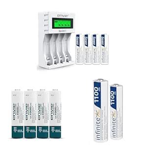 ENVIE® (ECR11MC + 2800 4PL) SprintX Ultra Fast Rechargeable Batteries ...
