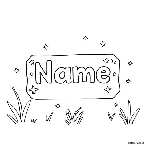 Customizable Printable Name Coloring Pages