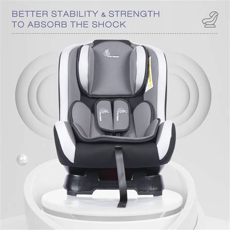 R for Rabbit Convertible Baby Car Seat Jack N Jill - Black Grey - CCJJBG1