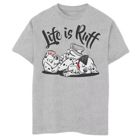 Disney's 101 Dalmatians Boys 6-20 Sleeping Puppies Life Is Ruff Tee