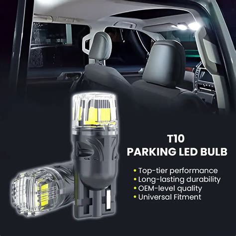 T10 LED Parking Bulbs – OSRAM Chipset, 6000K Cool White – RD Overseas