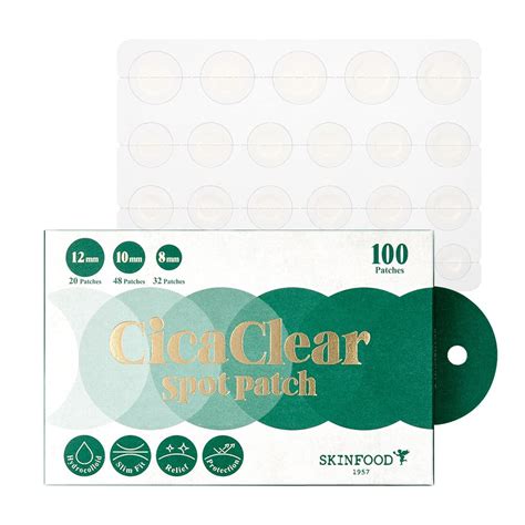 Skinfood Cica Clear Spot Patch 100count Hydrocolloid Ac Patch For ...