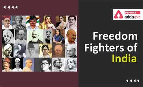 List of Freedom Fighters of India