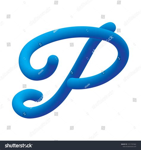 Capital Letter P Cursive Font Tube 스톡 벡터(로열티 프리) 1311797462 | Shutterstock - P Script Font