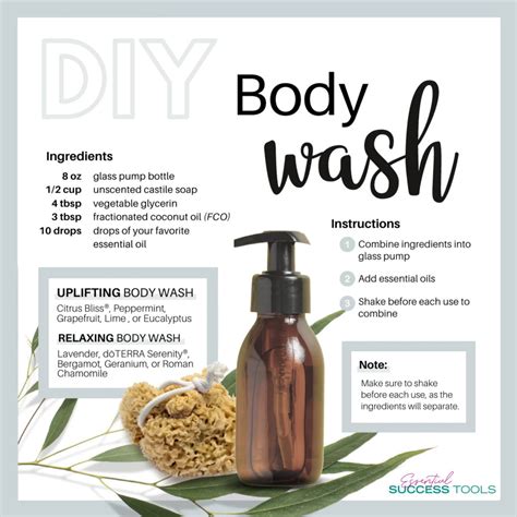 Diy essential oil body wash recipe – Artofit