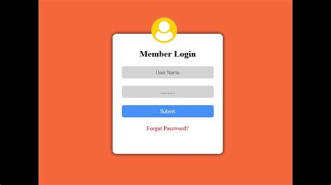 Image result for HTML New User Create Account Page