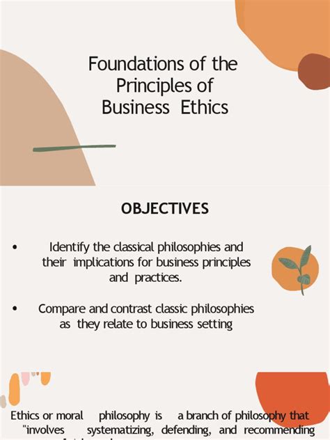 Foundations of The Principles of Business Ethics | PDF | Virtue Ethics ...