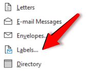Image result for How to Create Labels in Word From Excel File