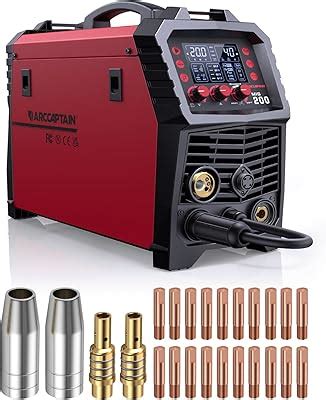 ARCCAPTAIN MIG Welder, 200Amp & MB15 15AK Mig Gun India | Ubuy