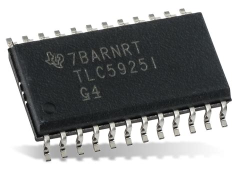 TLC5925 Low-Power 16-Ch LED Sink Drivers - TI | Mouser