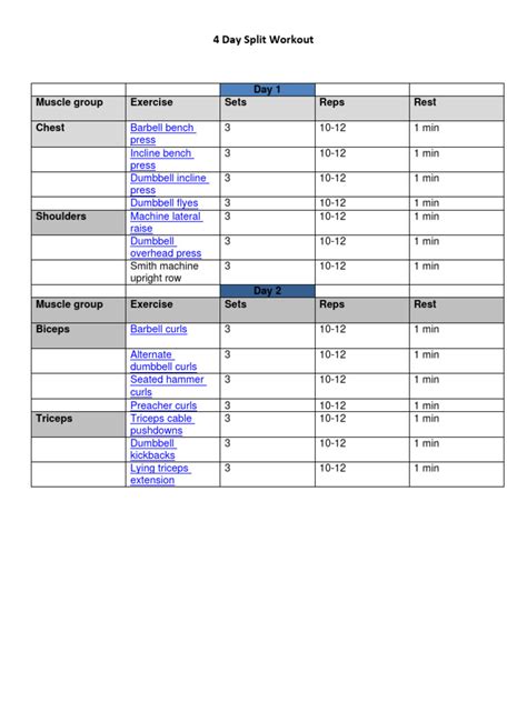 Workout Routine 的图像结果