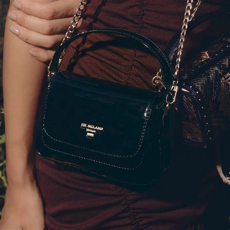 Small Patent Leather Sling - Black – Da Milano