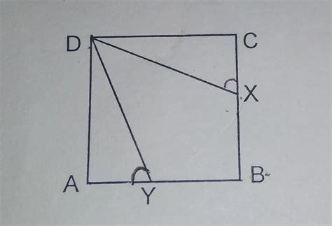 In the given figure, ABCD is a square andBX = BY. Prove that