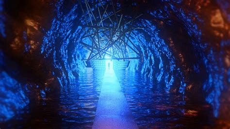 Wallpaper cave, silhouette, portal, sphere hd, picture, image