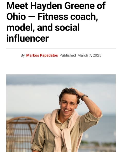 Hayden Greene | Fitness + Lifestyle | Most of my life got called ...