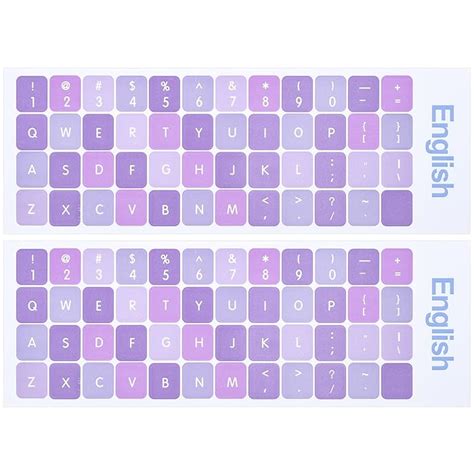 Buy 2PCS/Pack Universal English Keyboard Stickers, Replacement English ...
