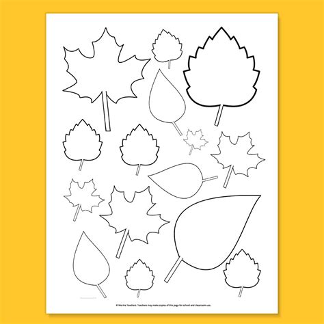 Free Printable Leaf Template Bundle for Fall
