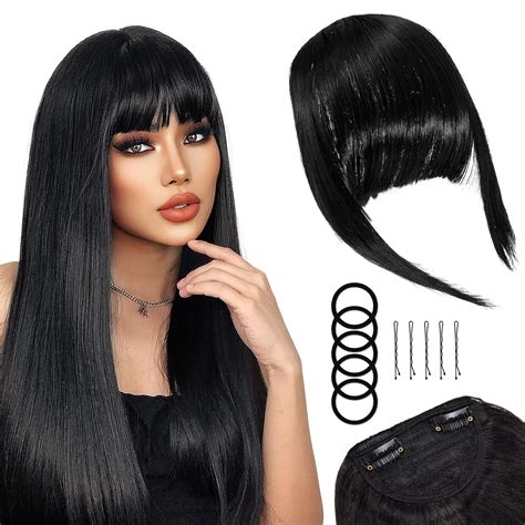 Clip-In Fringe Hair Extensions, Clip-In Fringe Bang Extension Hairpiece ...