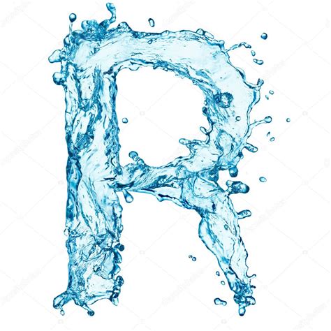 Water Letter R