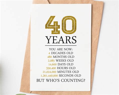 Funny 40Th Birthday Card Messages at Victoria Jenkins blog