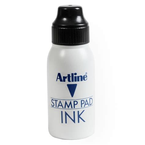 Artline® Ink for Stamp Pads. Bottle of stamp pad ink available in black ...