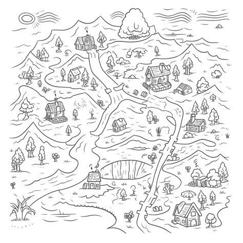 Free Printable Maps Coloring Pages